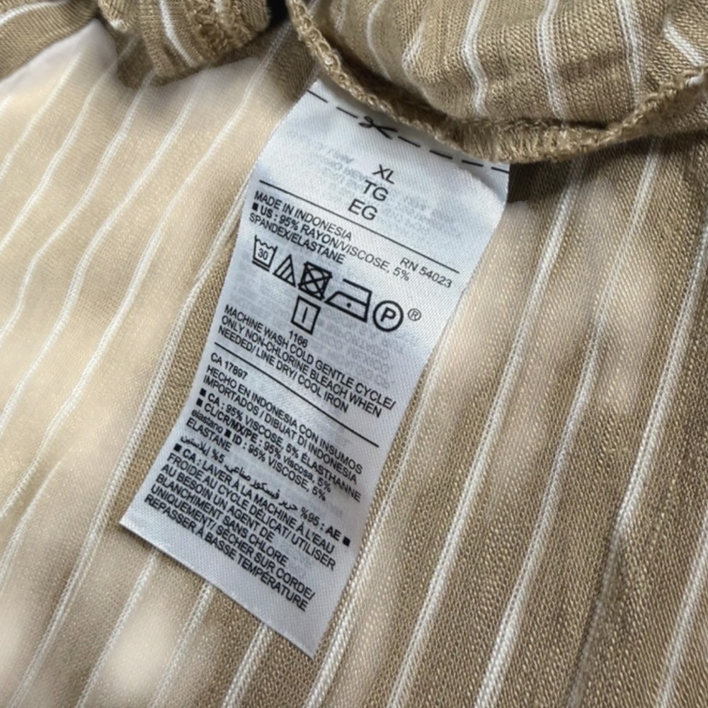 NWT Old Navy Luxe Striped Tunic T-Shirt curved tunic-length hem Size XL - Picture 5 of 7